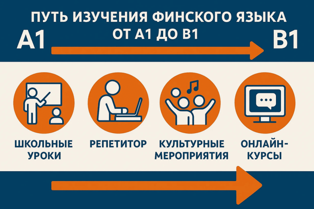 Изучение финского языка A1-B1