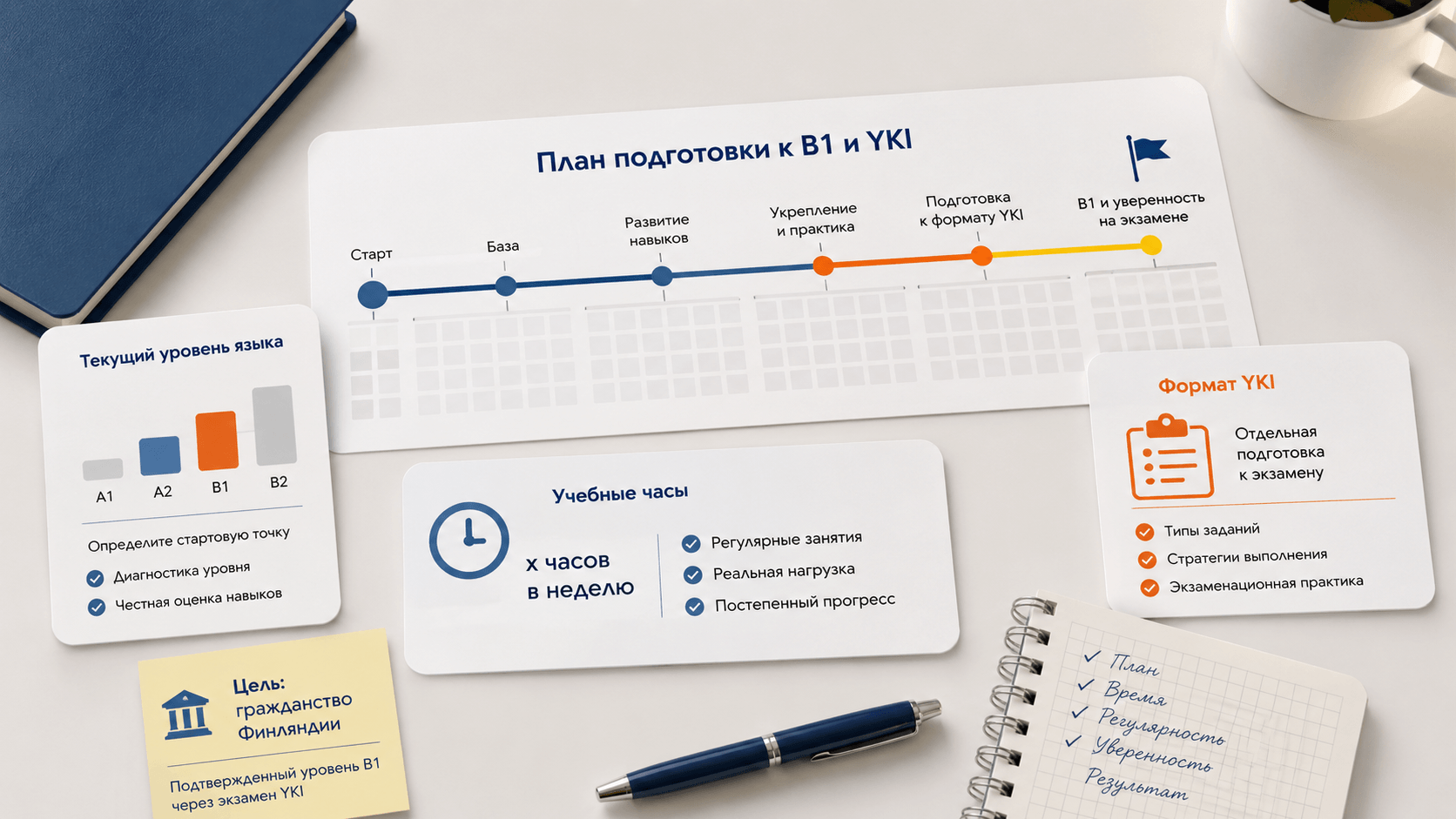 Как рассчитать срок подготовки к B1
