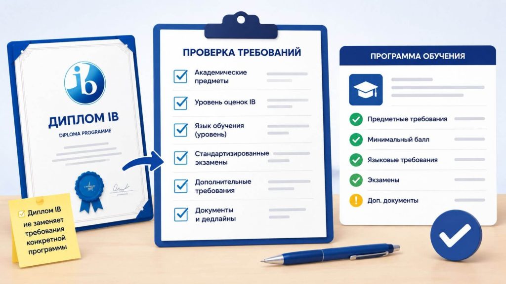 Требования университетов после диплома IB