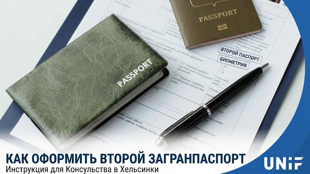 Как оформить второй 10-летний биометрический загранпаспорт РФ за рубежом (в Хельсинки)
